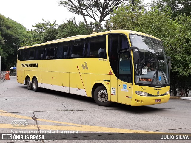 Viação Itapemirim 5873 na cidade de São Paulo, São Paulo, Brasil, por JULIO SILVA. Número da foto: #10196105.