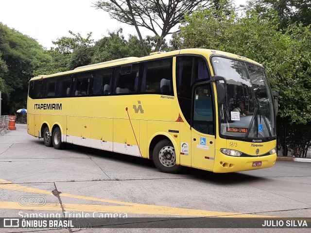 Viação Itapemirim 5873 na cidade de São Paulo, São Paulo, Brasil, por JULIO SILVA. ID da foto: 10196105.