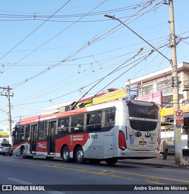 Himalaia Transportes > Ambiental Transportes Urbanos 4 1503 na cidade de São Paulo, São Paulo, Brasil, por Andre Santos de Moraes. ID da foto: 10143472.