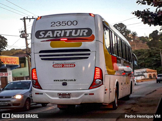 Saritur - Santa Rita Transporte Urbano e Rodoviário 23500 na cidade de Itabira, Minas Gerais, Brasil, por Pedro Henrique VM. ID da foto: 10143139.