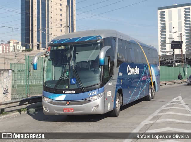 Viação Cometa 14135 na cidade de São Paulo, São Paulo, Brasil, por Rafael Lopes de Oliveira. Número da foto: #10141413.