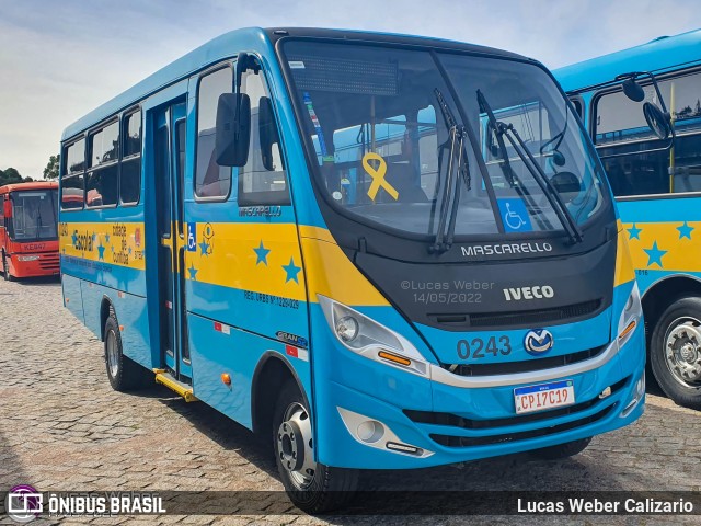 Transporte Acessível Unicarga 0243 na cidade de Curitiba, Paraná, Brasil, por Lucas Weber Calizario. ID da foto: 10141136.