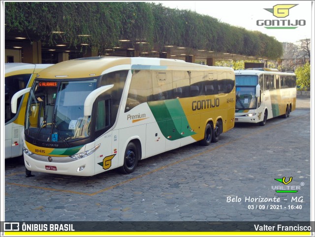 Empresa Gontijo de Transportes 18415 na cidade de Belo Horizonte, Minas Gerais, Brasil, por Valter Francisco. ID da foto: 10143342.