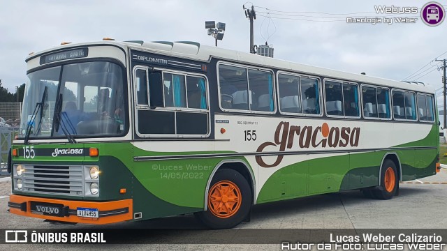 Viação Graciosa 155 na cidade de Curitiba, Paraná, Brasil, por Lucas Weber Calizario. Número da foto: #10141092.
