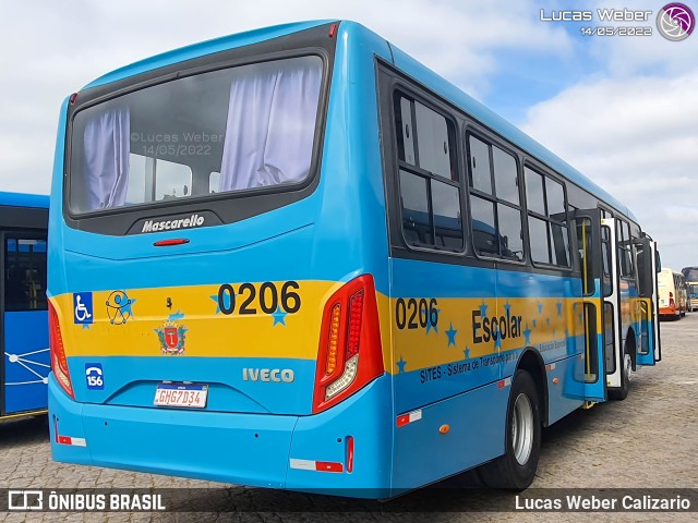 Transporte Acessível Unicarga 0206 na cidade de Curitiba, Paraná, Brasil, por Lucas Weber Calizario. ID da foto: 10141111.