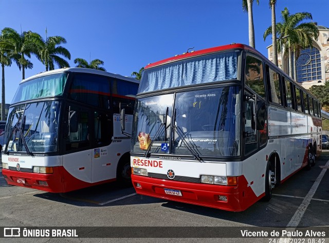 Resende Turismo 4350 na cidade de Aparecida, São Paulo, Brasil, por Vicente de Paulo Alves. Número da foto: #10142176.