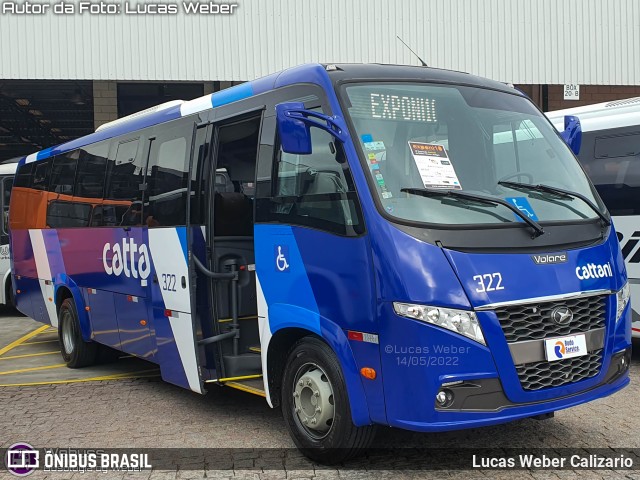 Cattani Transportes e Turismo 322 na cidade de Curitiba, Paraná, Brasil, por Lucas Weber Calizario. ID da foto: 10141176.