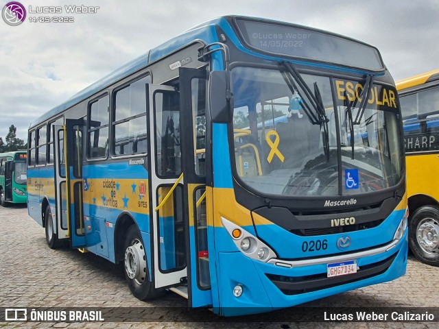 Transporte Acessível Unicarga 0206 na cidade de Curitiba, Paraná, Brasil, por Lucas Weber Calizario. ID da foto: 10141106.