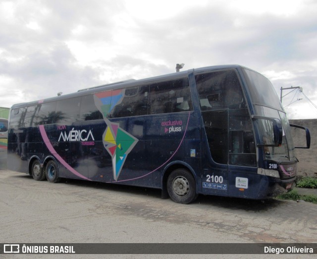 Nova América Turismo 2100 na cidade de Itaboraí, Rio de Janeiro, Brasil, por Diego Oliveira. Número da foto: #10198208.