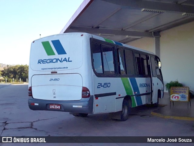 Regional Transportes 2450 na cidade de São Sebastião da Bela Vista, Minas Gerais, Brasil, por Marcelo José Souza. ID da foto: 10197978.