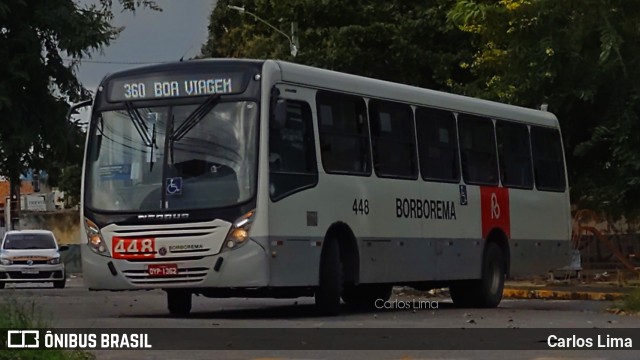 Borborema Imperial Transportes 448 na cidade de Recife, Pernambuco, Brasil, por Carlos Lima. ID da foto: 10197982.