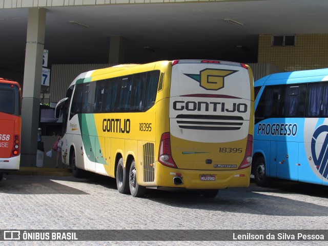 Empresa Gontijo de Transportes 18395 na cidade de Caruaru, Pernambuco, Brasil, por Lenilson da Silva Pessoa. ID da foto: 10197448.