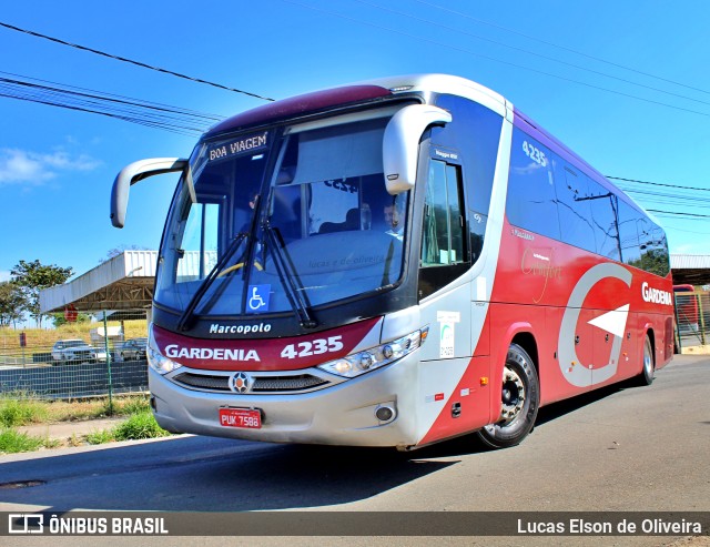 Expresso Gardenia 4235 na cidade de Alfenas, Minas Gerais, Brasil, por Lucas Elson de Oliveira. Número da foto: #10201836.