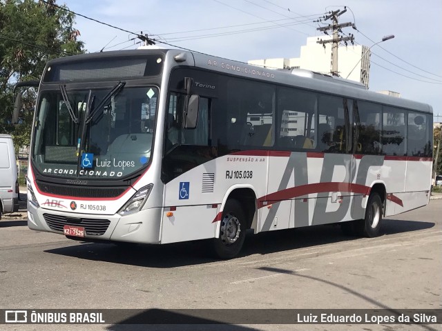 Auto Viação ABC RJ 105.038 na cidade de Niterói, Rio de Janeiro, Brasil, por Luiz Eduardo Lopes da Silva. Número da foto: #10199417.