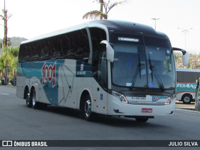 Auto Viação 1001 RJ 108.1085 na cidade de Florianópolis, Santa Catarina, Brasil, por JULIO SILVA. ID da foto: 10201045.