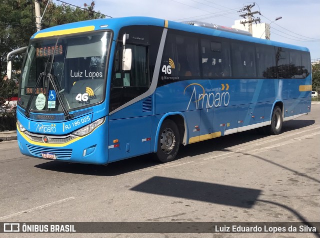 Viação Nossa Senhora do Amparo RJ 186.025 na cidade de Niterói, Rio de Janeiro, Brasil, por Luiz Eduardo Lopes da Silva. Número da foto: #10199455.