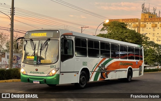 Empresa de Transportes Andorinha 6053 na cidade de Presidente Prudente, São Paulo, Brasil, por Francisco Ivano. Número da foto: #10201411.