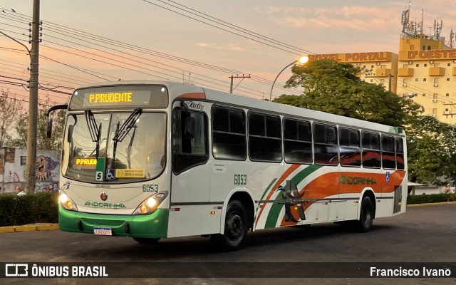 Empresa de Transportes Andorinha 6053 na cidade de Presidente Prudente, São Paulo, Brasil, por Francisco Ivano. ID da foto: 10201411.