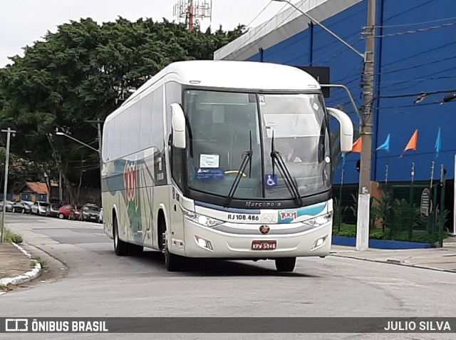 Auto Viação 1001 RJ 108.486 na cidade de São Paulo, São Paulo, Brasil, por JULIO SILVA. Número da foto: #10201136.