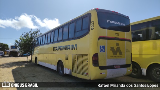 Viação Itapemirim 8533 na cidade de Vitória da Conquista, Bahia, Brasil, por Rafael Miranda dos Santos Lopes. ID da foto: 10201482.