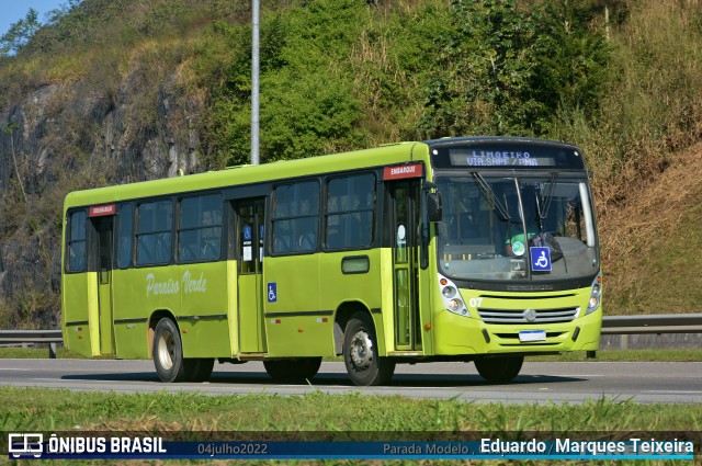 Viação Paraíso Verde 07 na cidade de Guapimirim, Rio de Janeiro, Brasil, por Eduardo  Marques Teixeira. ID da foto: 10199405.