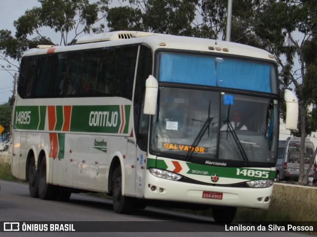 Empresa Gontijo de Transportes 14895 na cidade de Caruaru, Pernambuco, Brasil, por Lenilson da Silva Pessoa. ID da foto: 10200298.