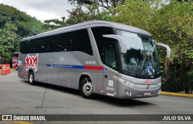 Auto Viação 1001 RJ 108.135 na cidade de São Paulo, São Paulo, Brasil, por JULIO SILVA. ID da foto: 10201202.