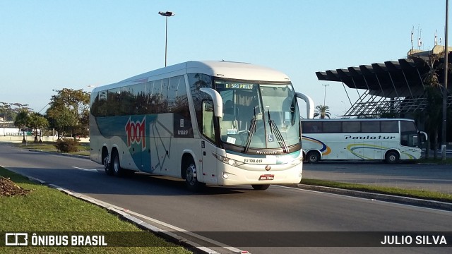 Auto Viação 1001 RJ 108.619 na cidade de Florianópolis, Santa Catarina, Brasil, por JULIO SILVA. Número da foto: #10200966.