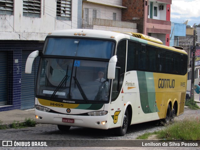 Empresa Gontijo de Transportes 14455 na cidade de Caruaru, Pernambuco, Brasil, por Lenilson da Silva Pessoa. ID da foto: 10200316.