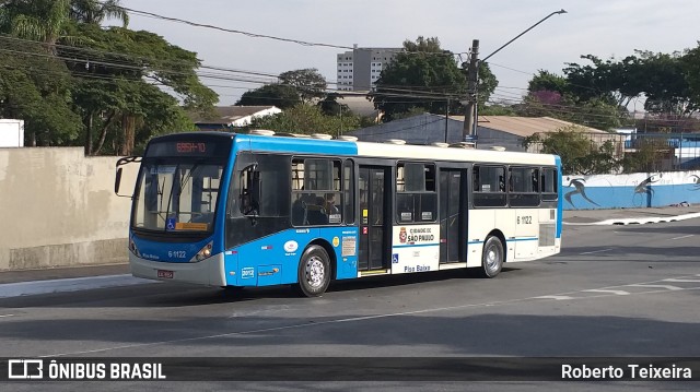 Viação Grajaú S.A. 6 1122 na cidade de São Paulo, São Paulo, Brasil, por Roberto Teixeira. ID da foto: 10200301.