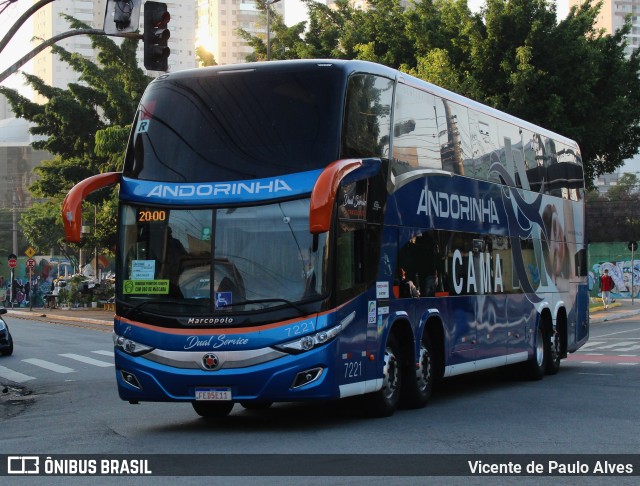 Empresa de Transportes Andorinha 7221 na cidade de São Paulo, São Paulo, Brasil, por Vicente de Paulo Alves. Número da foto: #10201371.