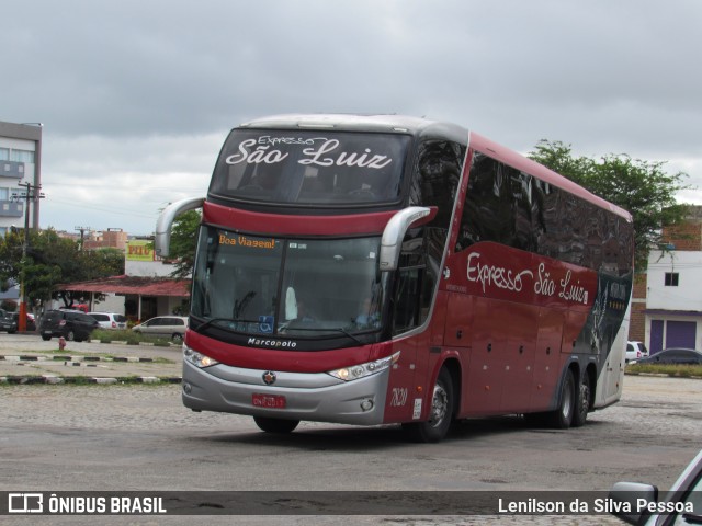 Expresso São Luiz 7820 na cidade de Caruaru, Pernambuco, Brasil, por Lenilson da Silva Pessoa. ID da foto: 10200403.