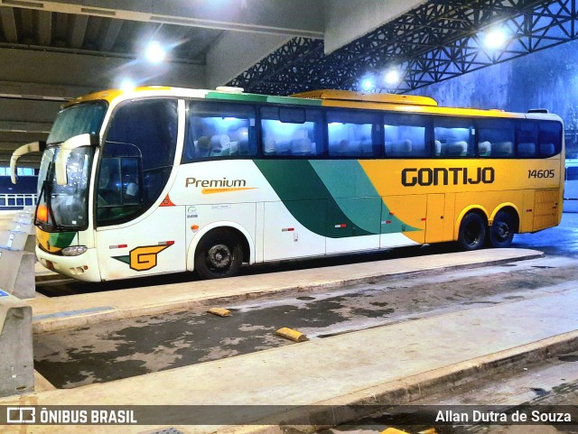 Empresa Gontijo de Transportes 14605 na cidade de Santos, São Paulo, Brasil, por Allan Dutra de Souza. ID da foto: 10203727.