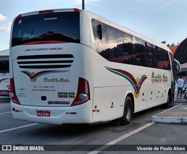 Condor Tur 16812 na cidade de Aparecida, São Paulo, Brasil, por Vicente de Paulo Alves. ID da foto: 10202745.