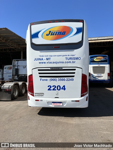 Viação Juína 2204 na cidade de Cuiabá, Mato Grosso, Brasil, por Joao Victor Machhado. Número da foto: #10203343.