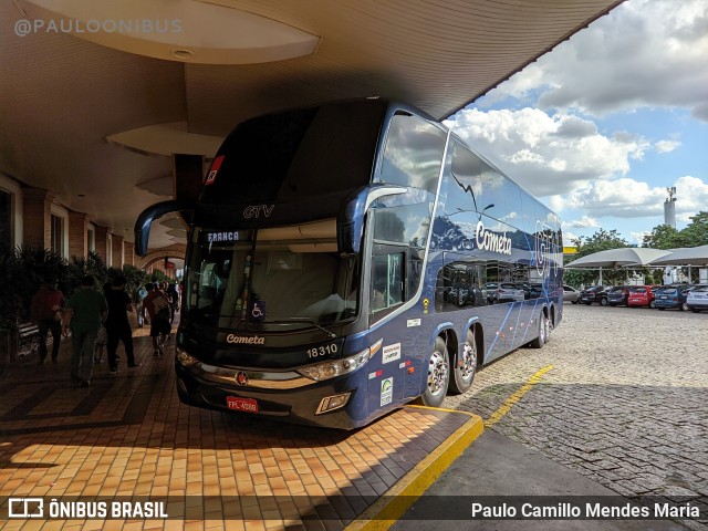 Viação Cometa 18310 na cidade de Limeira, São Paulo, Brasil, por Paulo Camillo Mendes Maria. Número da foto: #10202496.