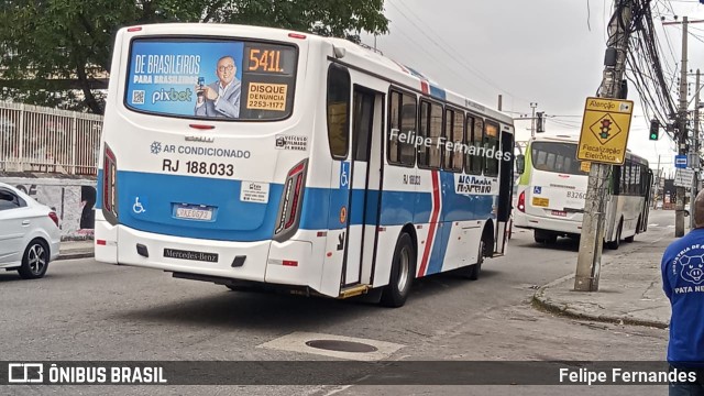 Viação Nossa Senhora da Penha RJ 188.033 na cidade de Rio de Janeiro, Rio de Janeiro, Brasil, por Felipe Fernandes. Número da foto: #10204435.