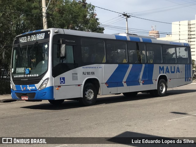 Viação Mauá RJ 185.106 na cidade de Niterói, Rio de Janeiro, Brasil, por Luiz Eduardo Lopes da Silva. Número da foto: #10202845.