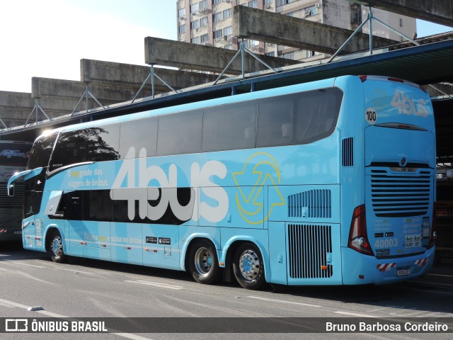 4bus - Cooperativa de Transporte Rodoviário de Passageiros Serviços e Tecnologia - Buscoop 40003 na cidade de Florianópolis, Santa Catarina, Brasil, por Bruno Barbosa Cordeiro. ID da foto: 10202495.