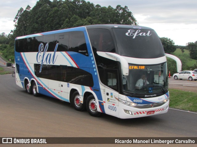 Efal - Expresso Faxinalense Ltda. 4000 na cidade de Rio Pardo, Rio Grande do Sul, Brasil, por Ricardo Manoel Limberger Carvalho. Número da foto: #10204200.