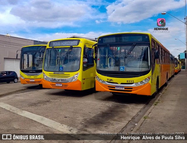 TUPi Transportes Urbanos Piracicaba 8333 na cidade de Piracicaba, São Paulo, Brasil, por Henrique Alves de Paula Silva. ID da foto: 10204088.