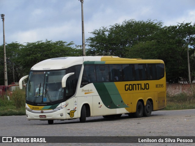 Empresa Gontijo de Transportes 18395 na cidade de Caruaru, Pernambuco, Brasil, por Lenilson da Silva Pessoa. Número da foto: #10202468.