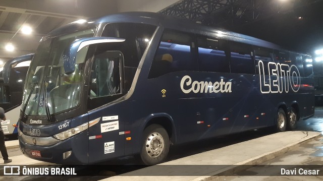 Viação Cometa 13167 na cidade de Santos, São Paulo, Brasil, por Davi Cesar. ID da foto: 10204350.