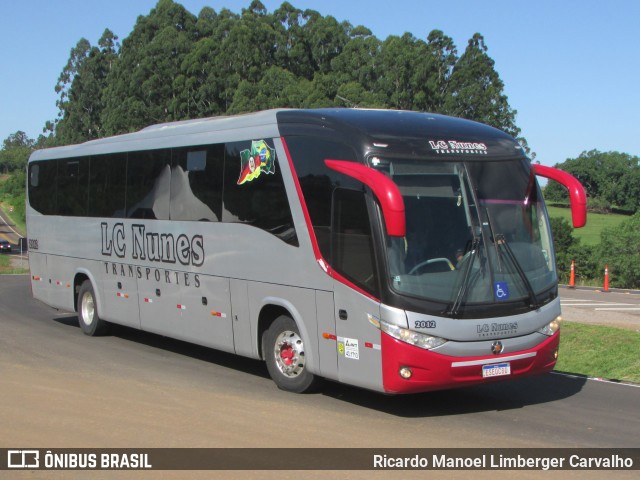 LC Nunes Transportes 2012 na cidade de Rio Pardo, Rio Grande do Sul, Brasil, por Ricardo Manoel Limberger Carvalho. Número da foto: #10204208.