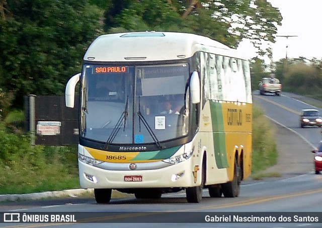 Empresa Gontijo de Transportes 18685 na cidade de Itajuípe, Bahia, Brasil, por Gabriel Nascimento dos Santos. Número da foto: #10204121.