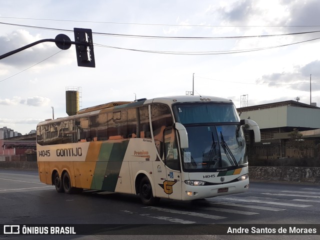 Empresa Gontijo de Transportes 14045 na cidade de Belo Horizonte, Minas Gerais, Brasil, por Andre Santos de Moraes. ID da foto: 10206636.