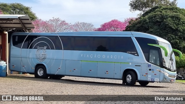 Viação Garcia 8175 na cidade de Campo Mourão, Paraná, Brasil, por Elvio Antunes. Número da foto: #10207643.