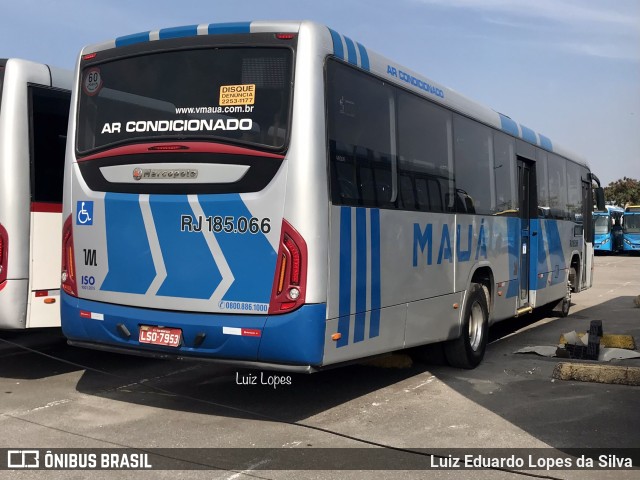 Viação Mauá RJ 185.066 na cidade de Niterói, Rio de Janeiro, Brasil, por Luiz Eduardo Lopes da Silva. Número da foto: #10205024.