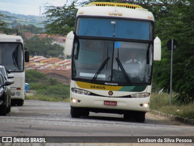 Empresa Gontijo de Transportes 14455 na cidade de Caruaru, Pernambuco, Brasil, por Lenilson da Silva Pessoa. Número da foto: #10208283.