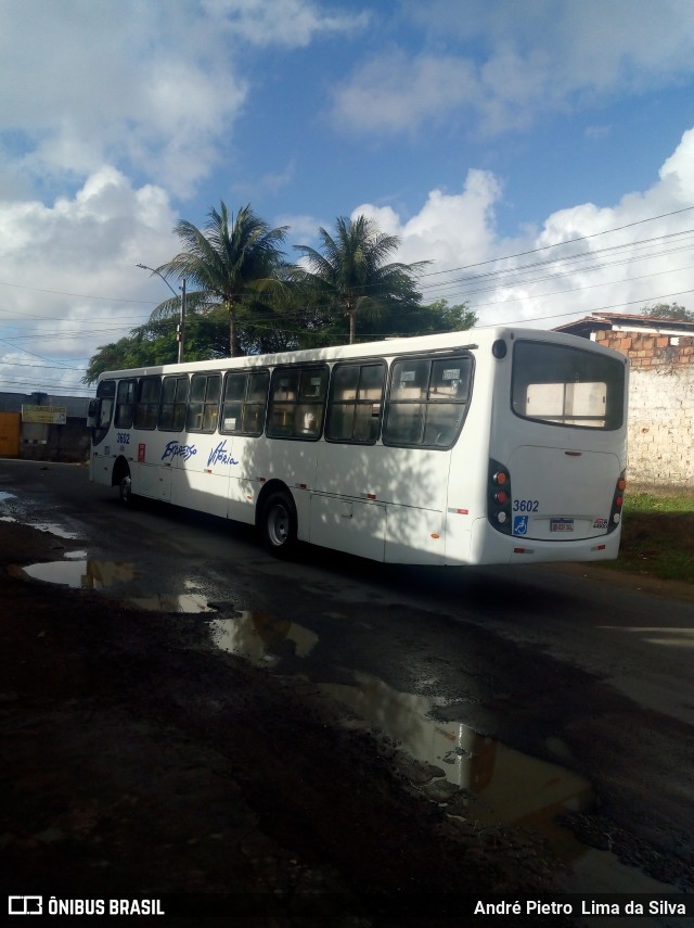 Expresso Vitória Bahia 3602 na cidade de Lauro de Freitas, Bahia, Brasil, por André Pietro  Lima da Silva. Número da foto: #10205533.